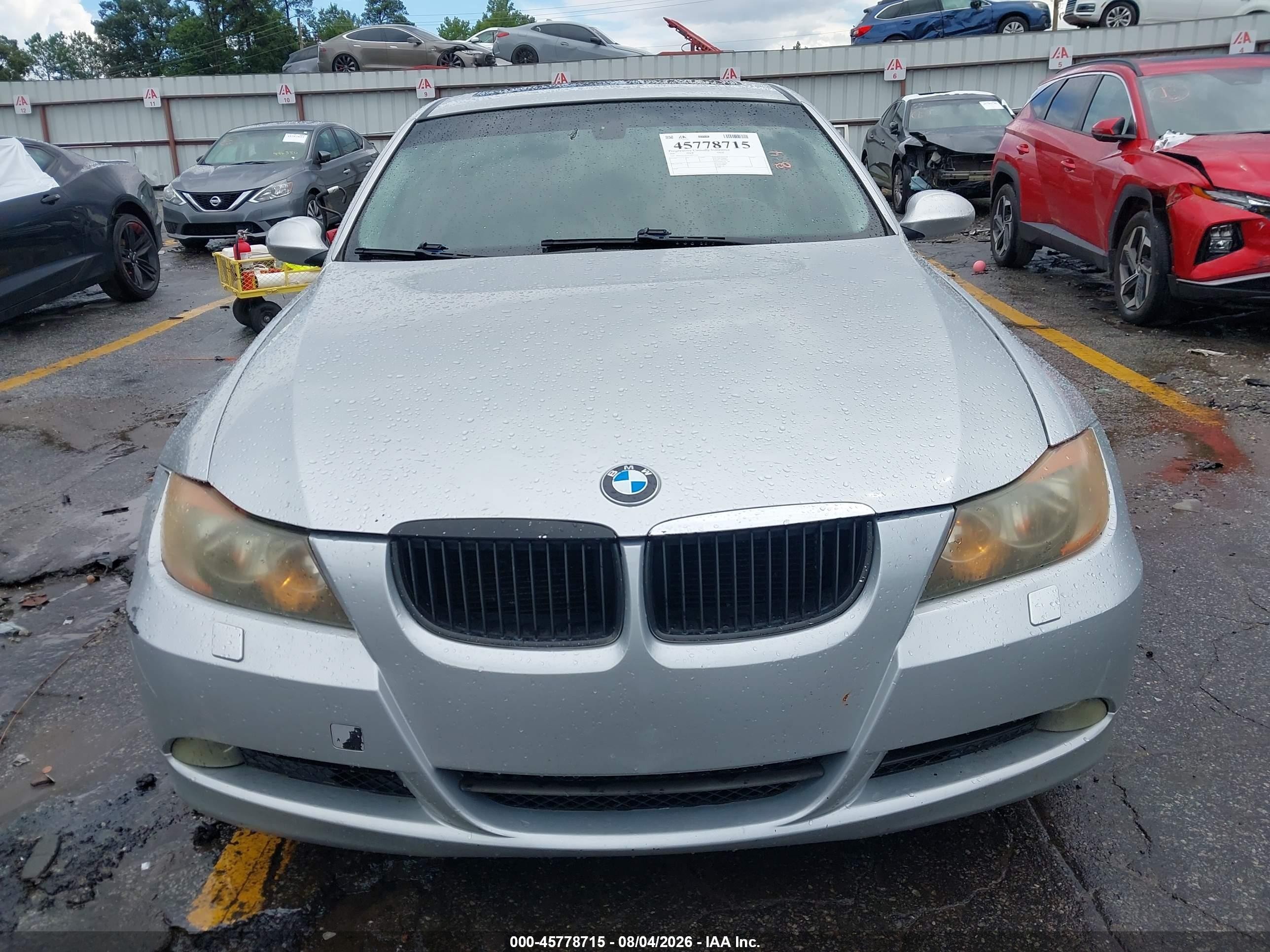 2007 Bmw 328xi   Silver vin: WBAVC93547K035242