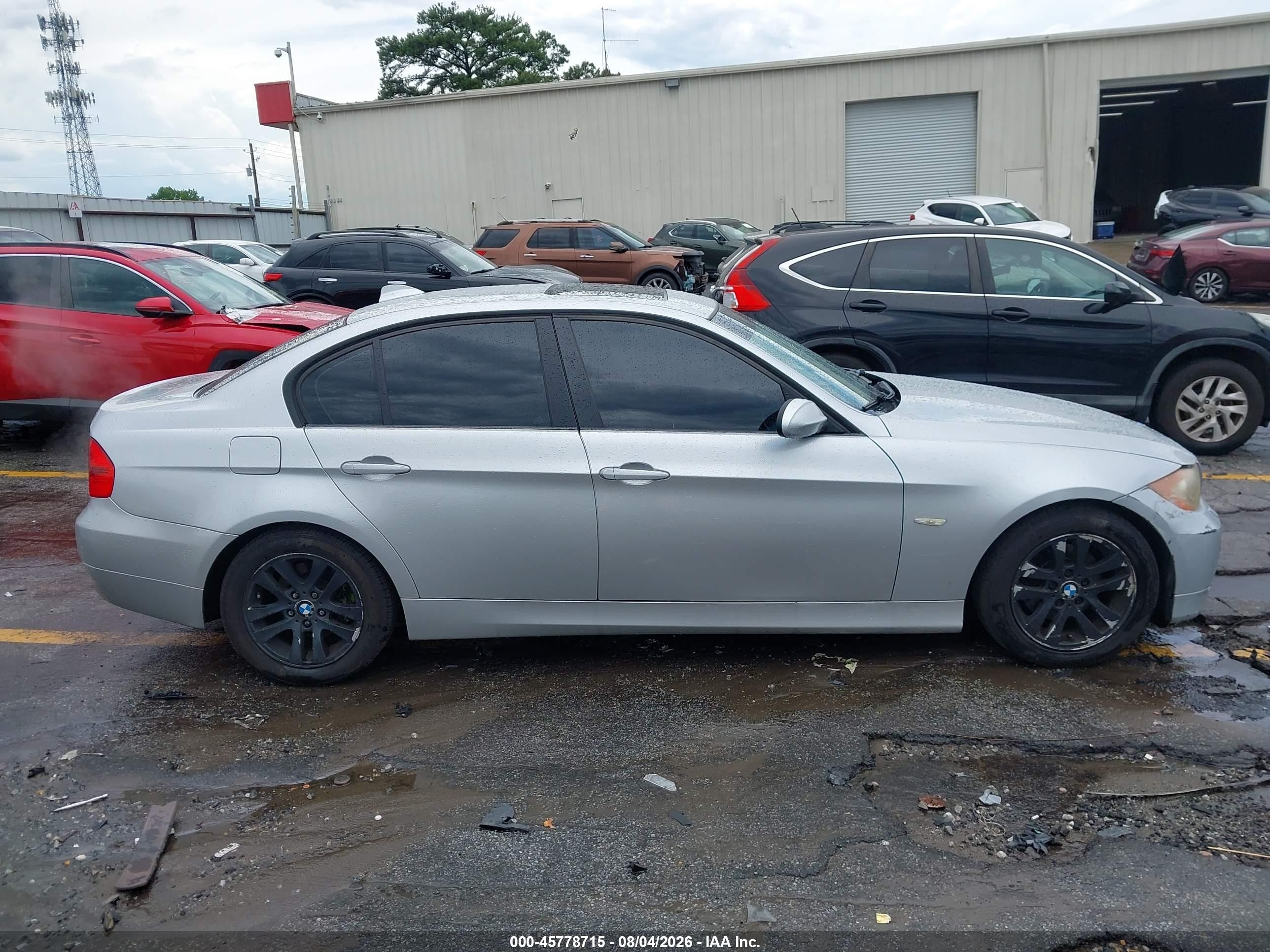2007 Bmw 328xi   Silver vin: WBAVC93547K035242