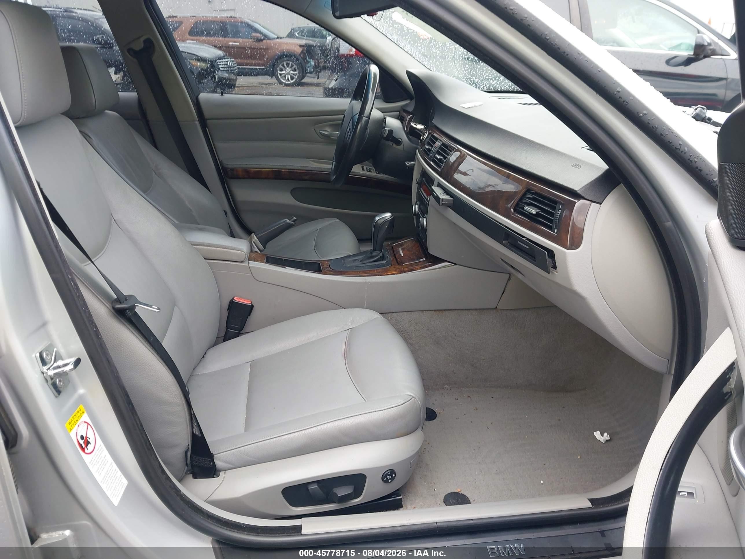 2007 Bmw 328xi   Silver vin: WBAVC93547K035242