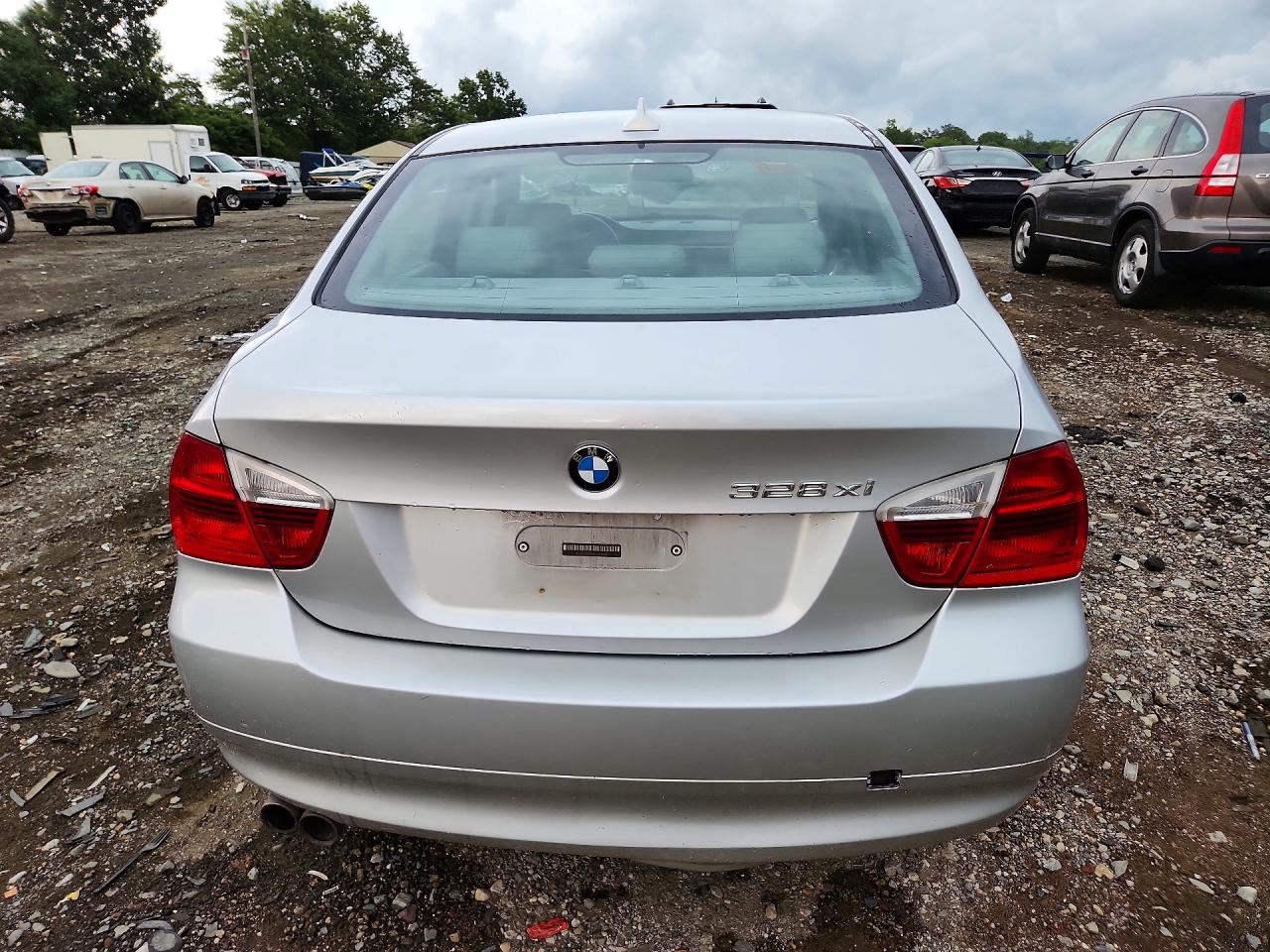 2008 Bmw 328 Xi Silver vin: WBAVC93548K040457