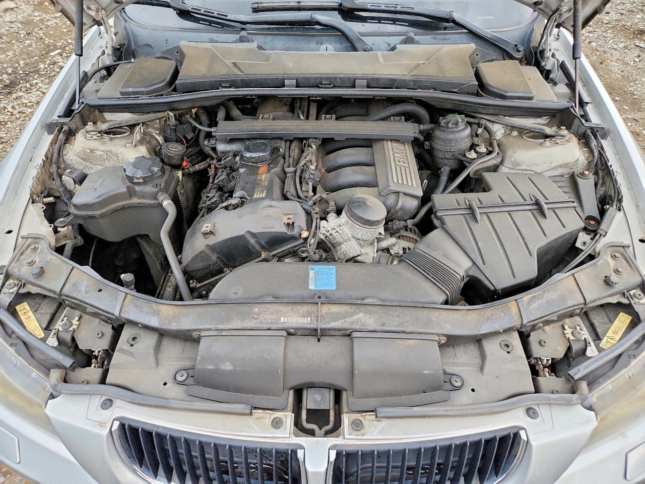 2008 Bmw 328 Xi Silver vin: WBAVC93548K040457