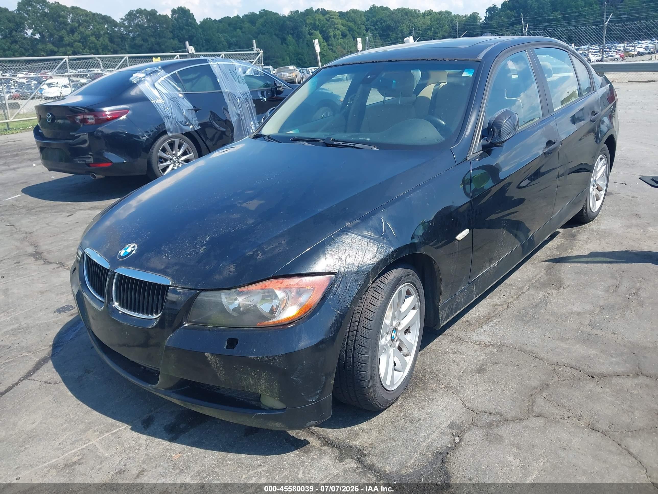 2007 Bmw 328xi   Black vin: WBAVC93557KX58954