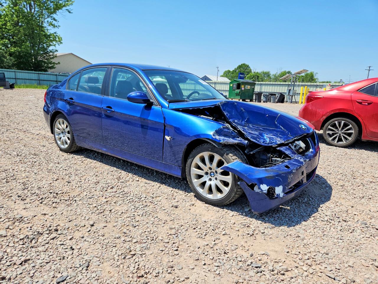 2007 Bmw 328 Xi Blue vin: WBAVC93557KZ71161