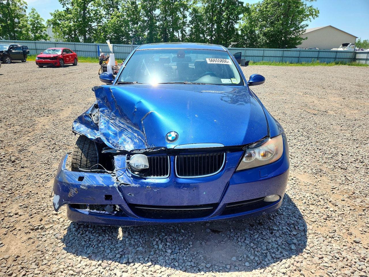 2007 Bmw 328 Xi Blue vin: WBAVC93557KZ71161