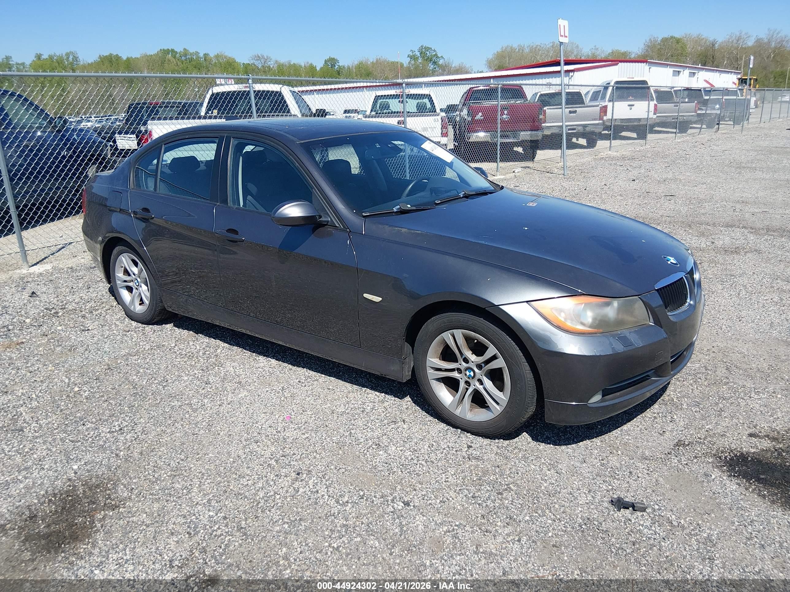 2008 Bmw 328xi   Серый vin: WBAVC93558K043805