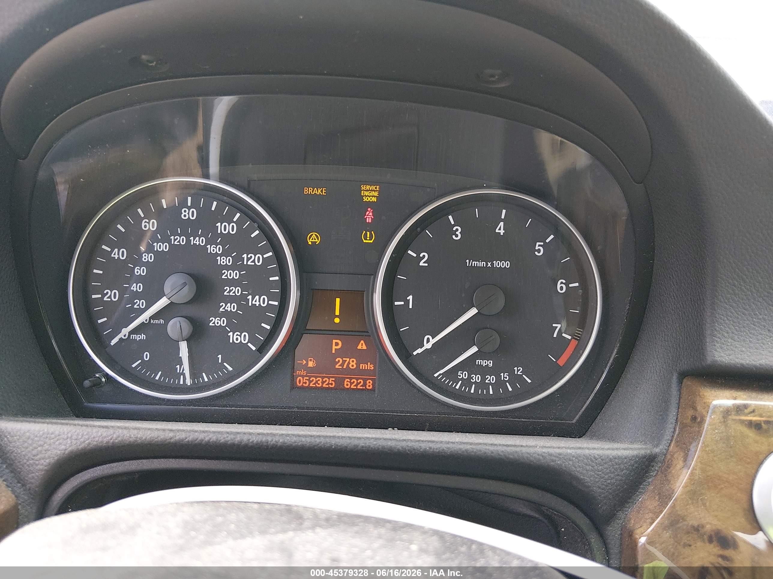2007 Bmw 328xi   Синий vin: WBAVC93567KX59319