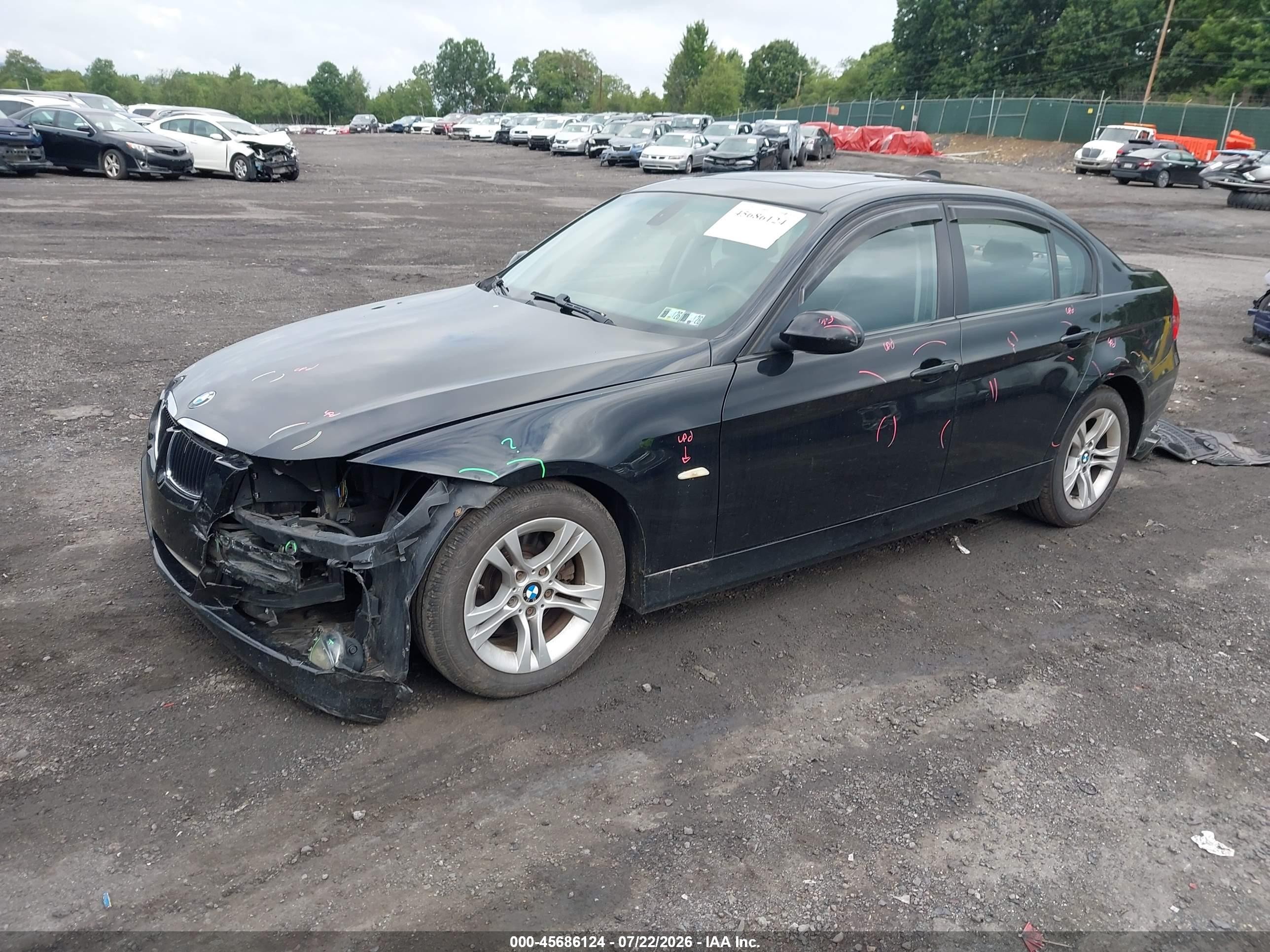 2008 Bmw 328xi   Black vin: WBAVC93568K039939