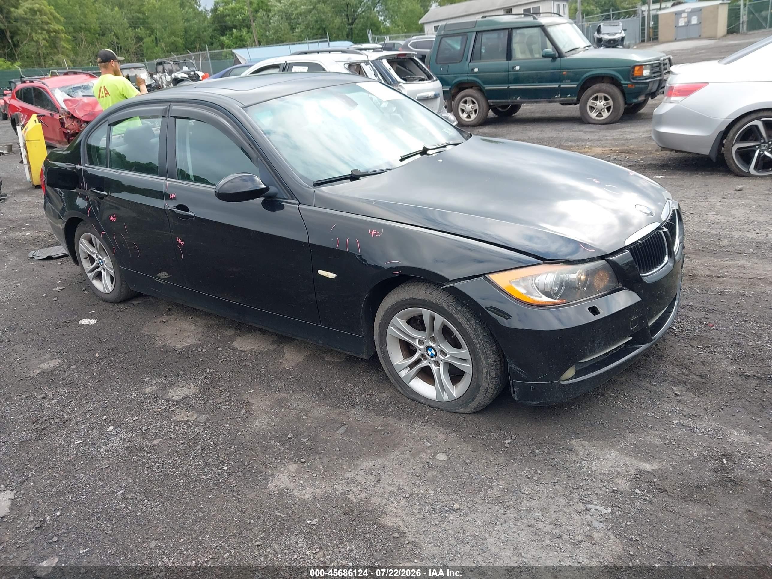 2008 Bmw 328xi   Black vin: WBAVC93568K039939