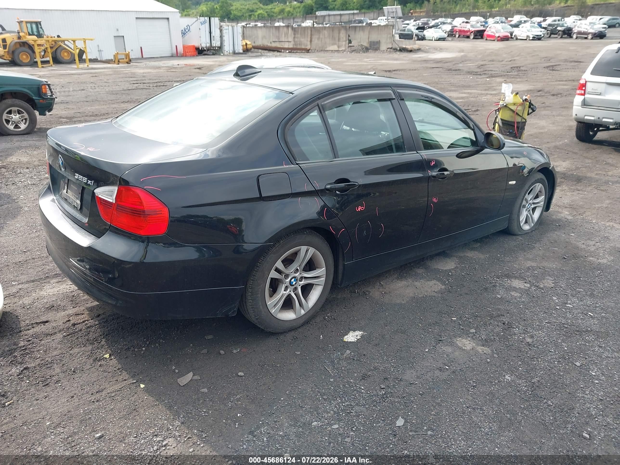 2008 Bmw 328xi   Black vin: WBAVC93568K039939