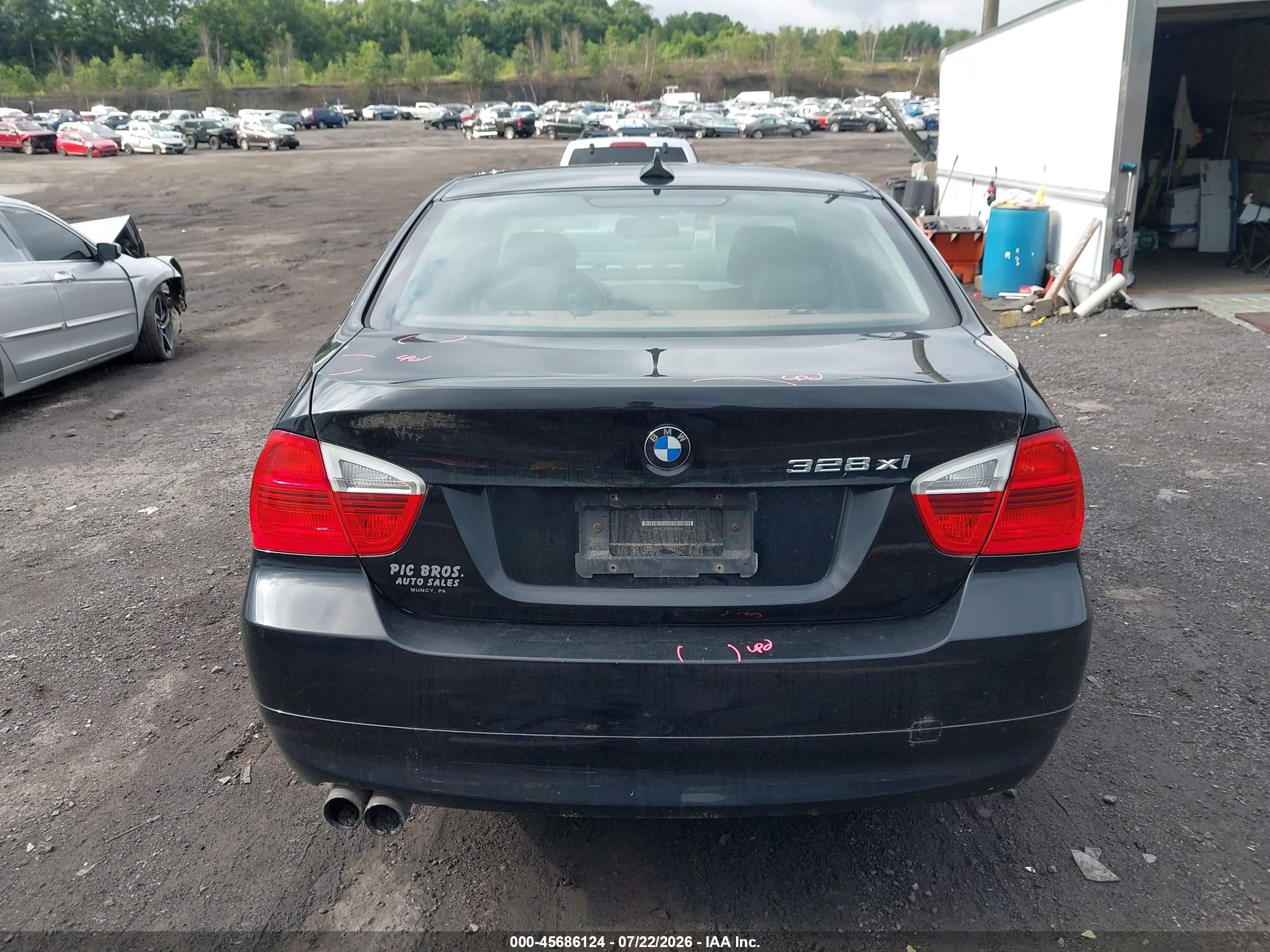2008 Bmw 328xi   Black vin: WBAVC93568K039939