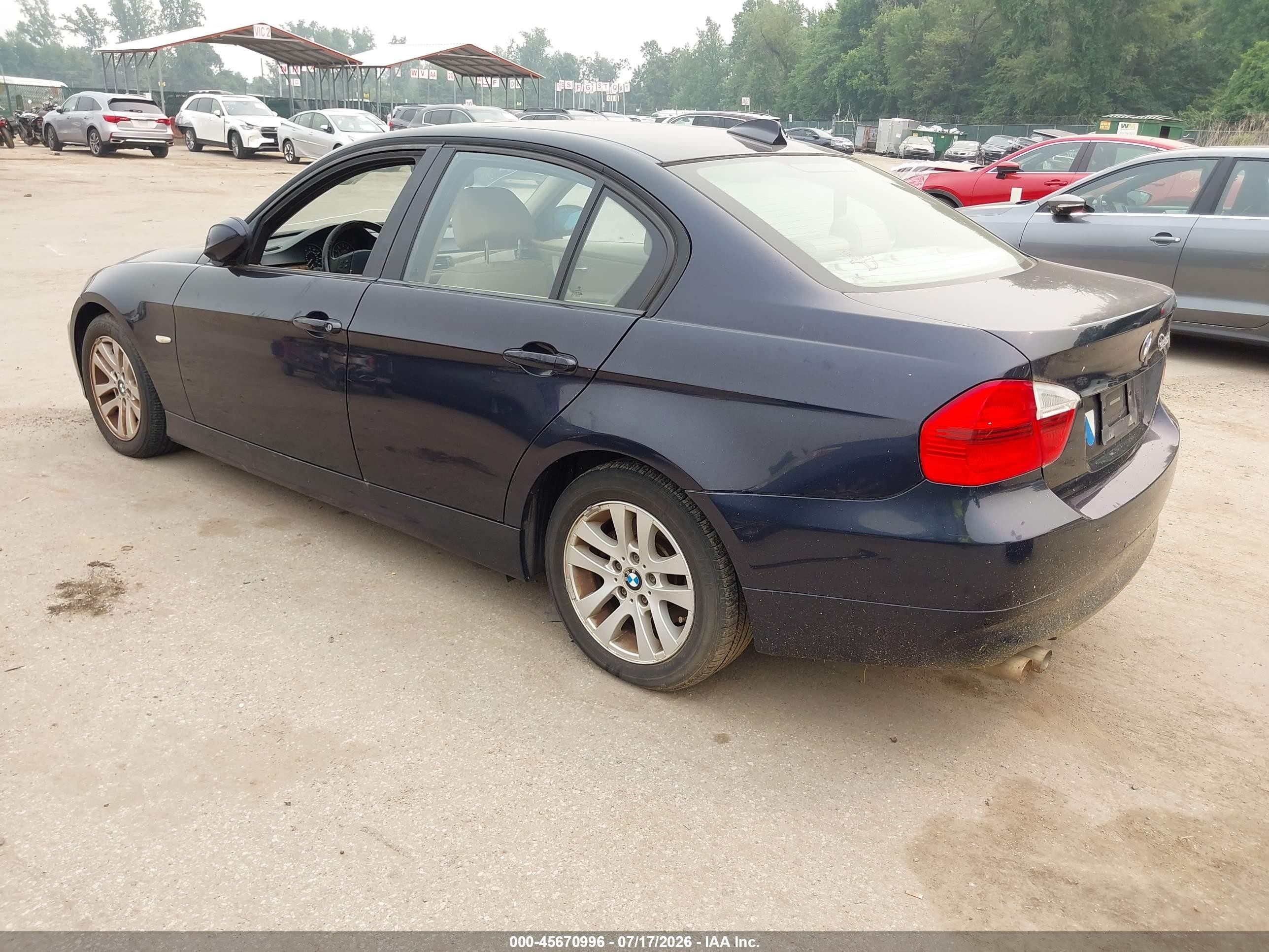 2007 Bmw 328xi   Blue vin: WBAVC93577K032142
