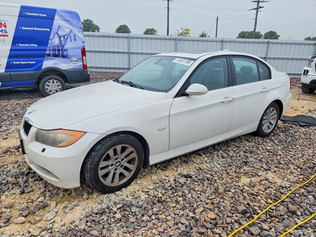 2007 Bmw 328 Xi White vin: WBAVC93577K034845