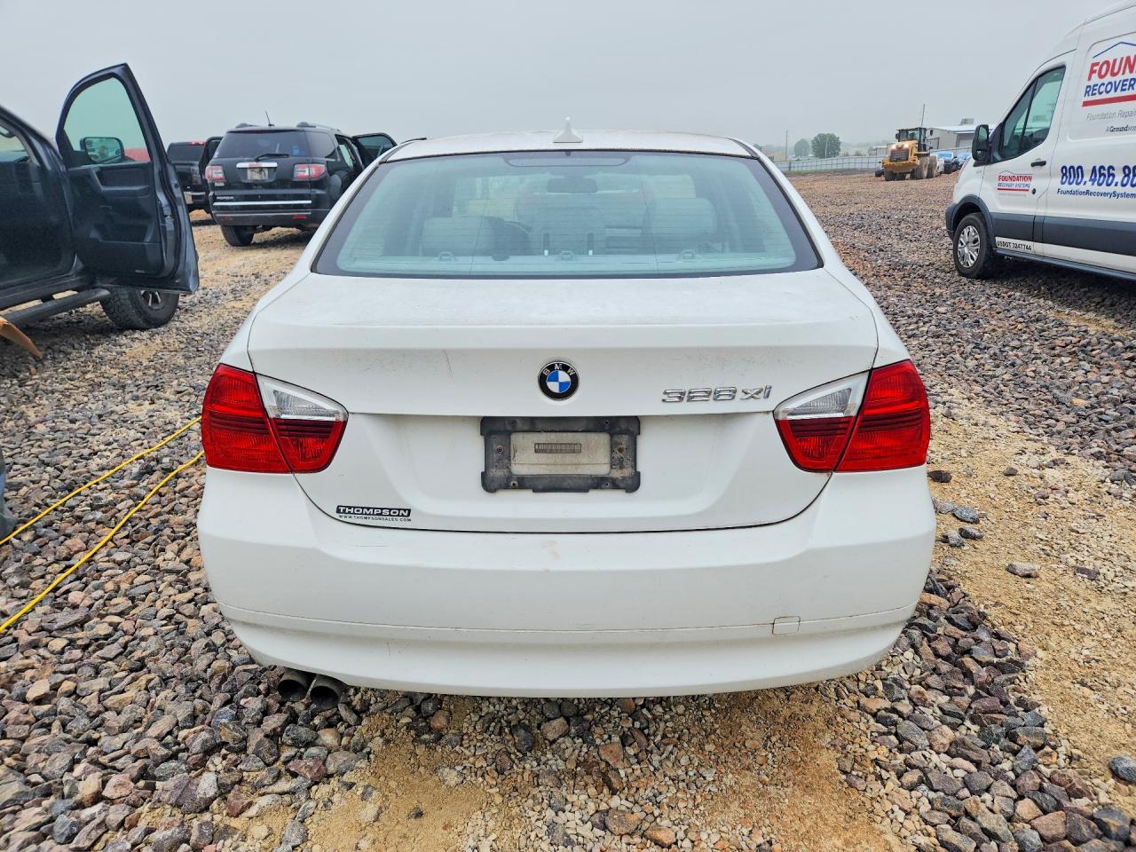 2007 Bmw 328 Xi White vin: WBAVC93577K034845