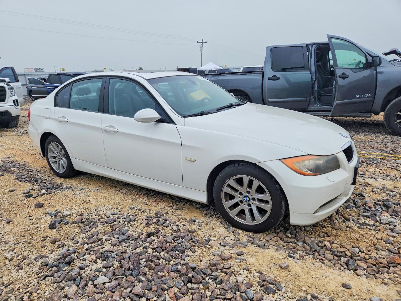 2007 Bmw 328 Xi White vin: WBAVC93577K034845