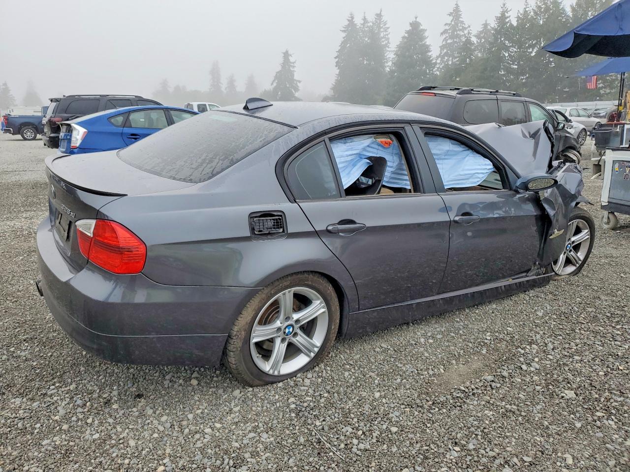 2008 Bmw 328 Xi Gray vin: WBAVC93578K056815