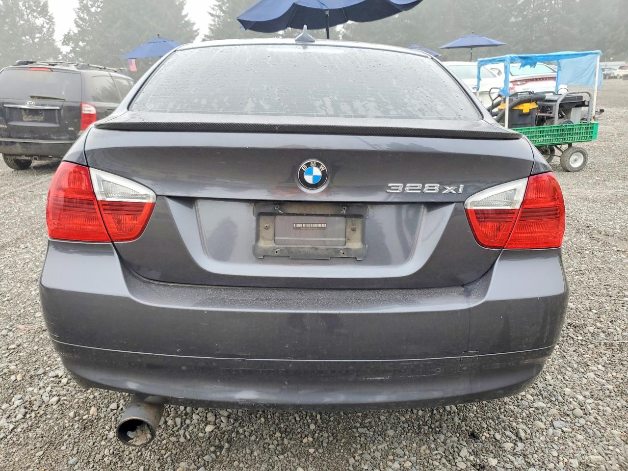 2008 Bmw 328 Xi Gray vin: WBAVC93578K056815