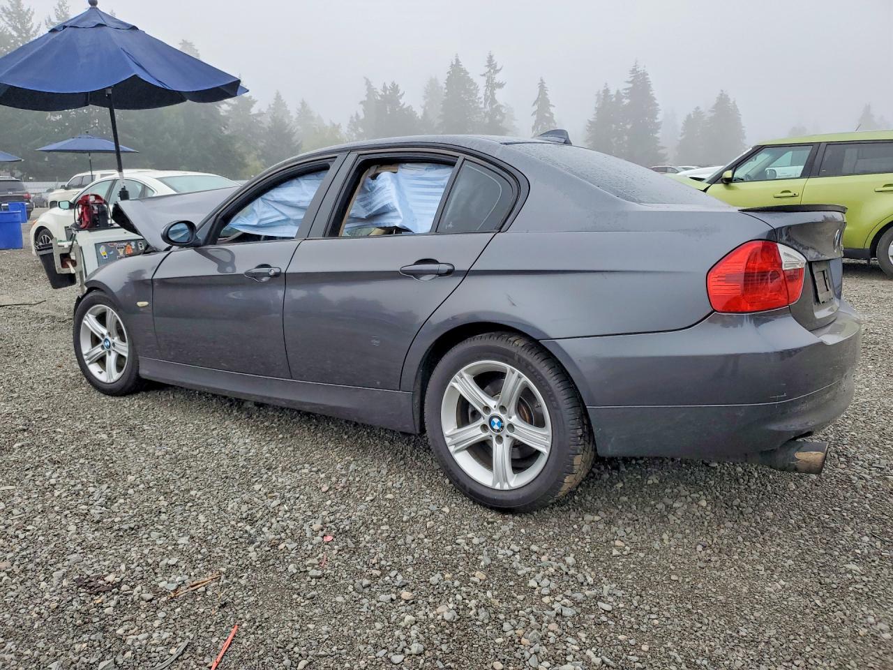 2008 Bmw 328 Xi Gray vin: WBAVC93578K056815