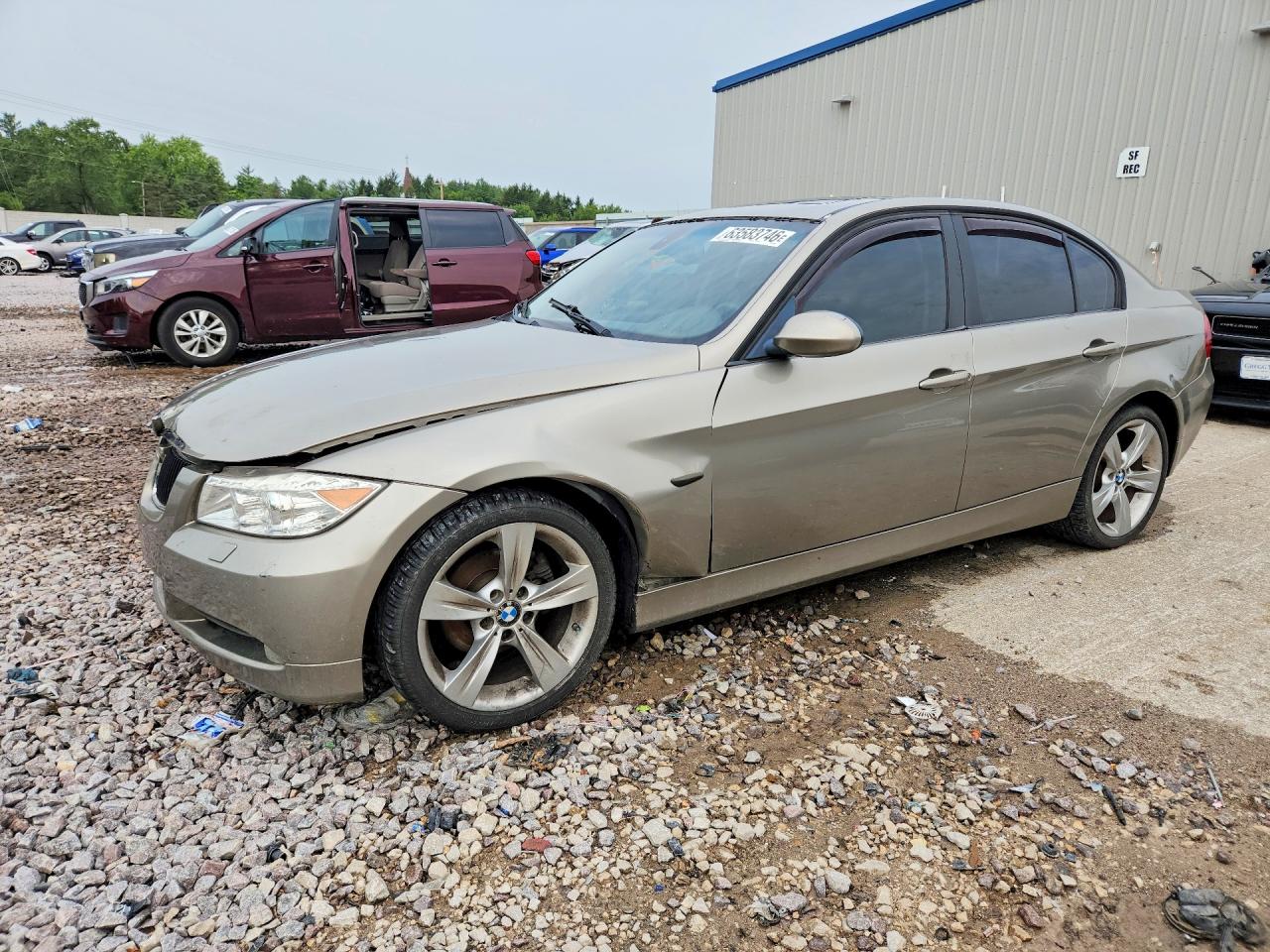 2007 Bmw 328 Xi Silver vin: WBAVC93587K034269