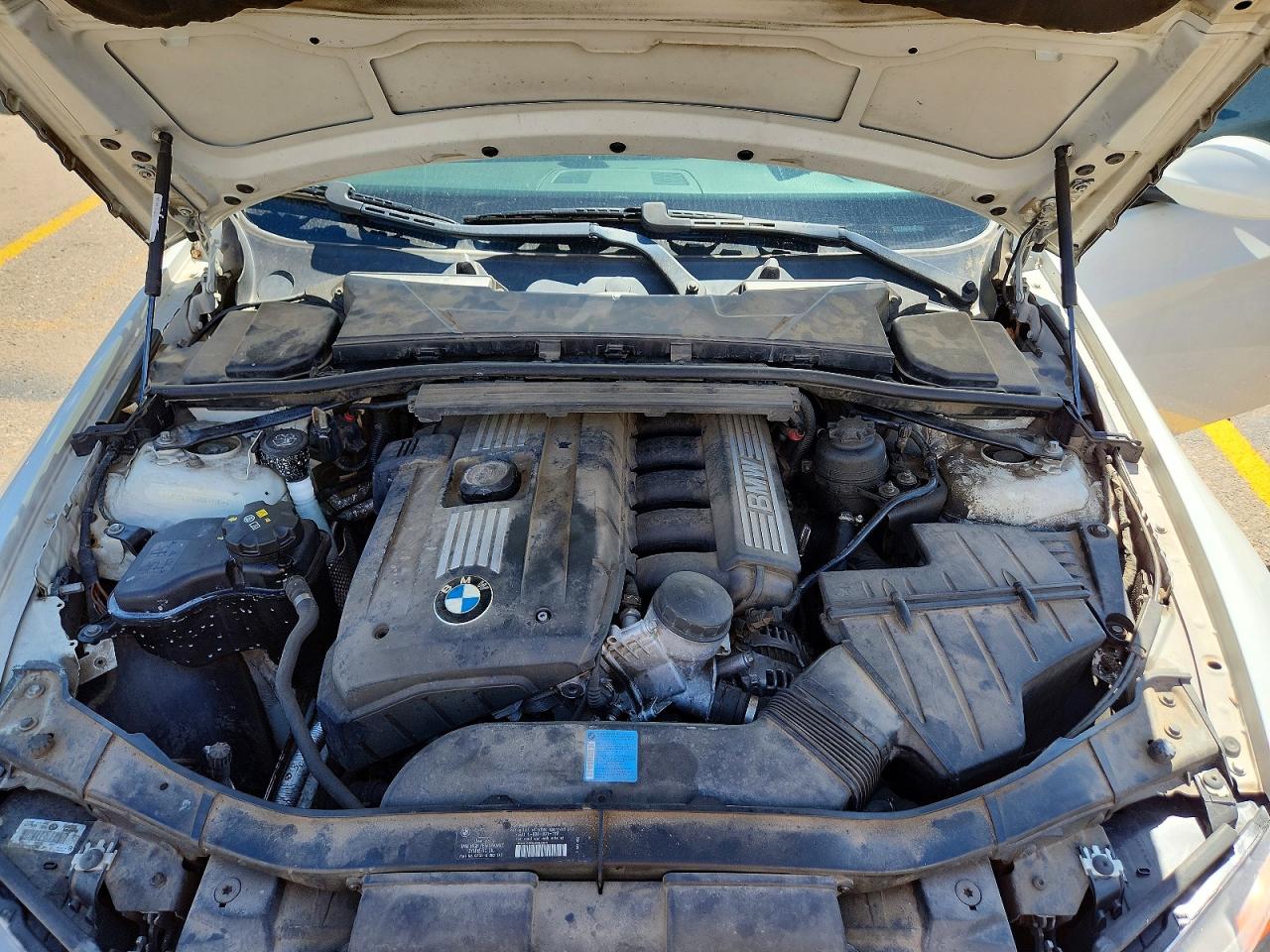 2007 Bmw 328 Xi Белый vin: WBAVC93587KX55515
