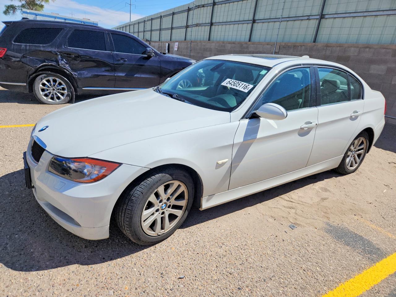 2007 Bmw 328 Xi White vin: WBAVC93587KX55515
