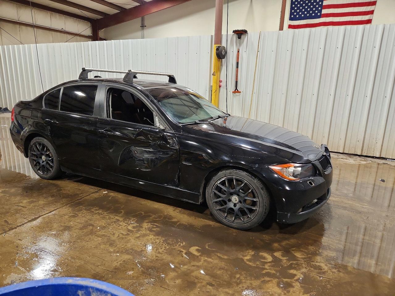 2007 Bmw 328 Xi Black vin: WBAVC93587KZ70229