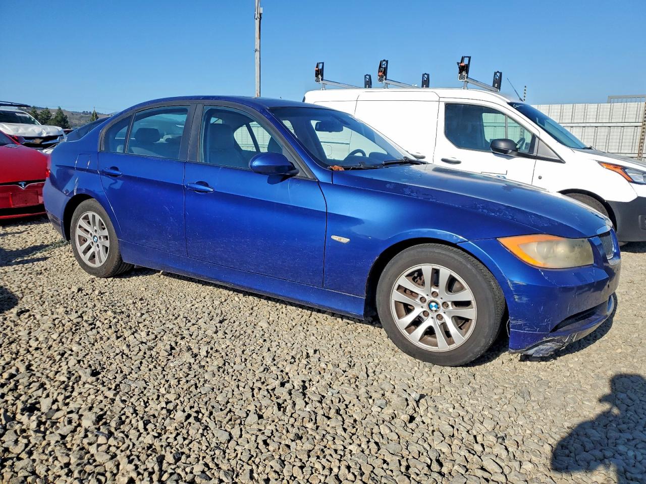 2007 Bmw 328 Xi Blue vin: WBAVC93597K031669