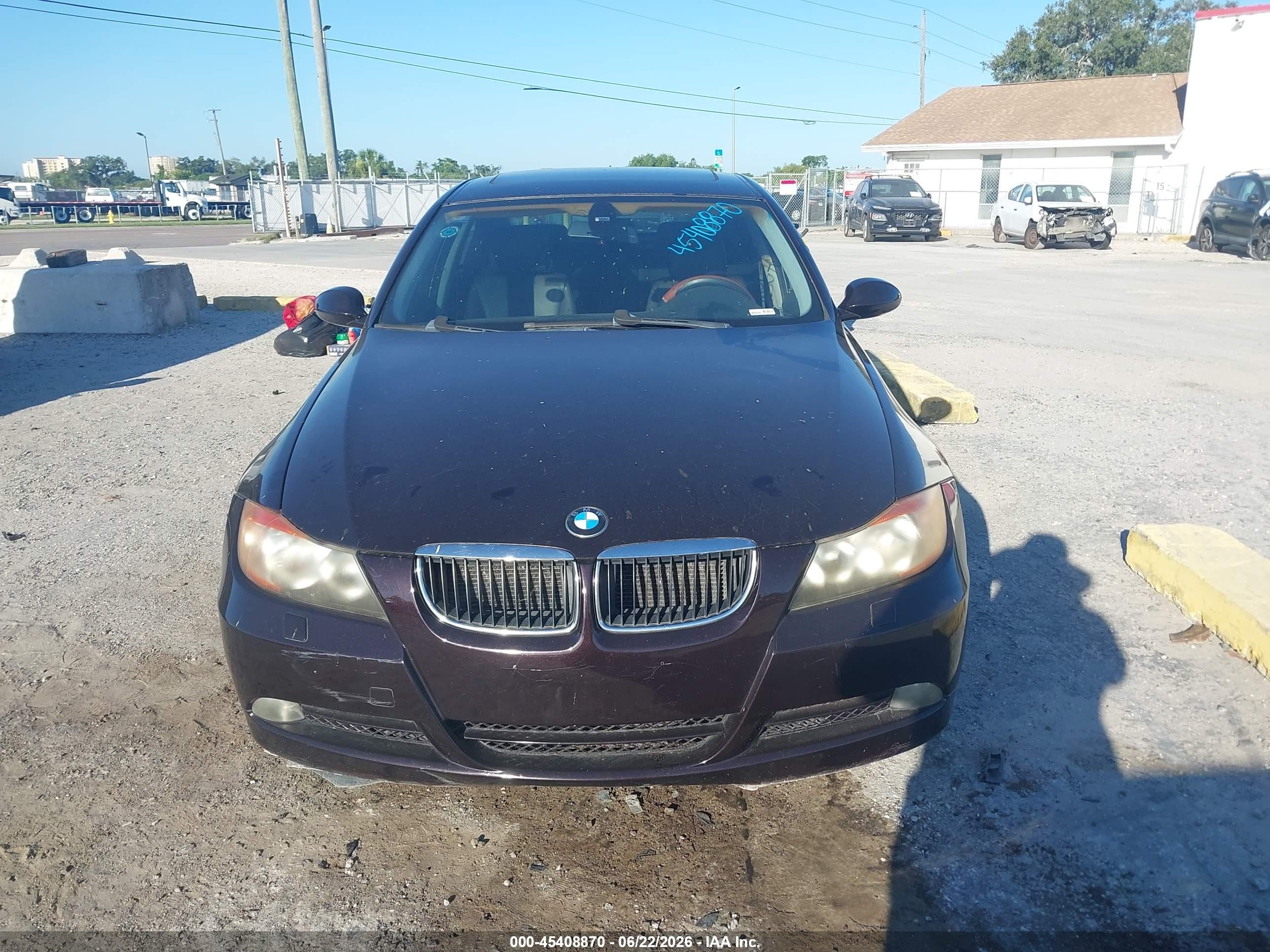 2007 Bmw 328xi   Purple vin: WBAVC93597KX61341