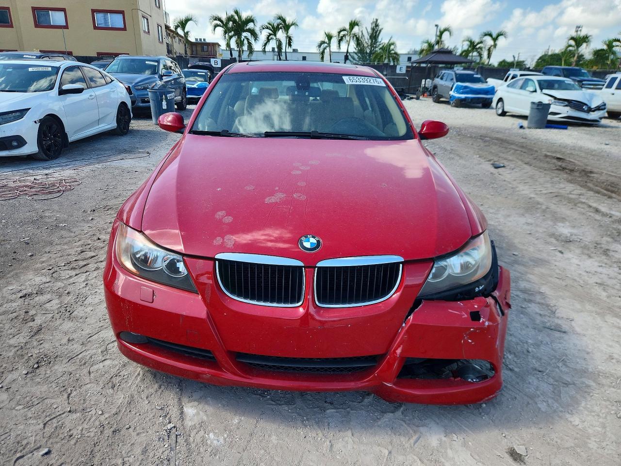 2007 Bmw 328 Xi Red vin: WBAVC935X7KX59503