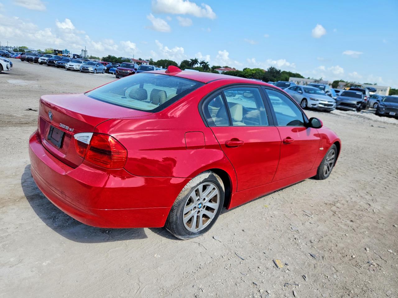 2007 Bmw 328 Xi Red vin: WBAVC935X7KX59503