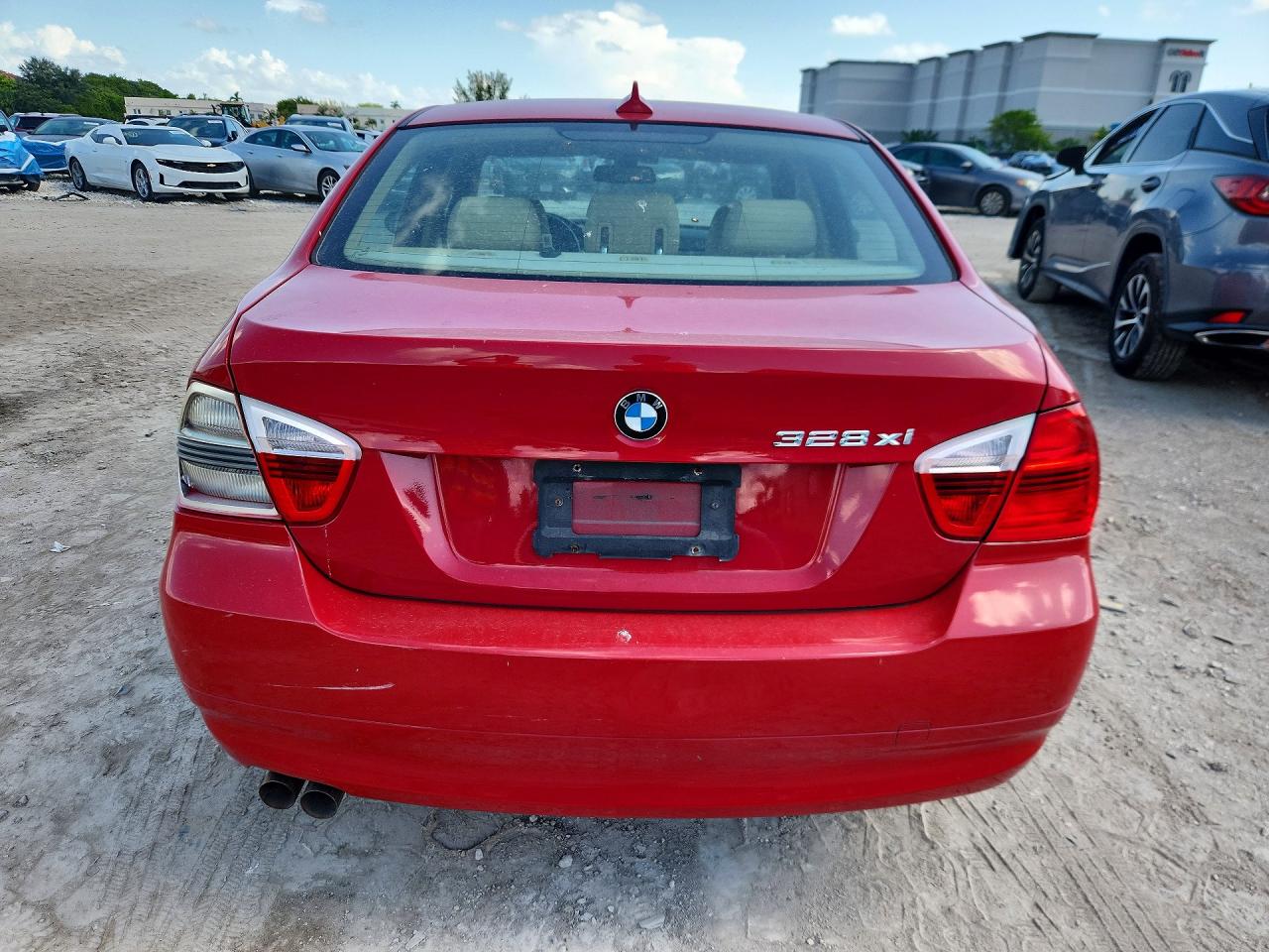 2007 Bmw 328 Xi Red vin: WBAVC935X7KX59503