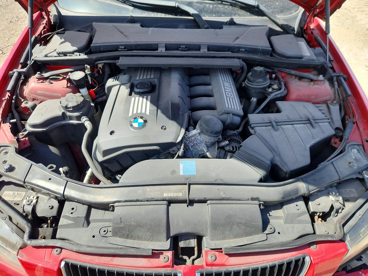 2007 Bmw 328 Xi Red vin: WBAVC935X7KX59503