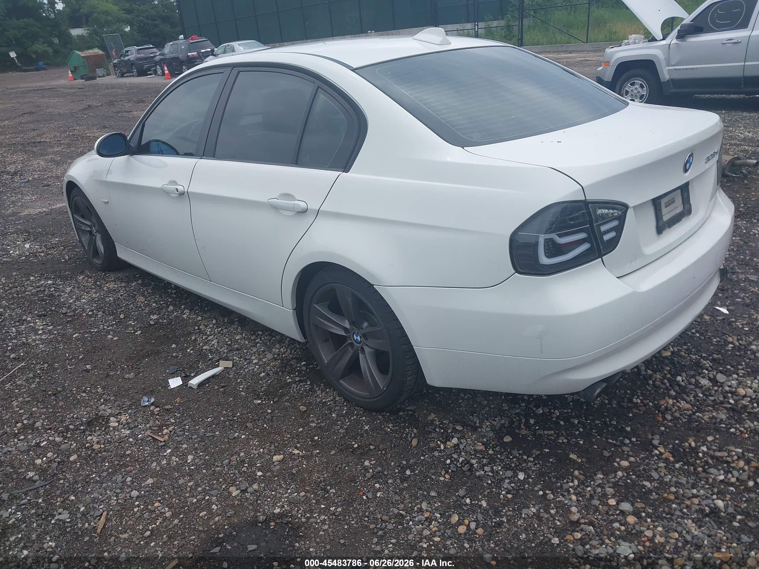 2007 Bmw 328xi Белый vin: WBAVC935X7KX61932