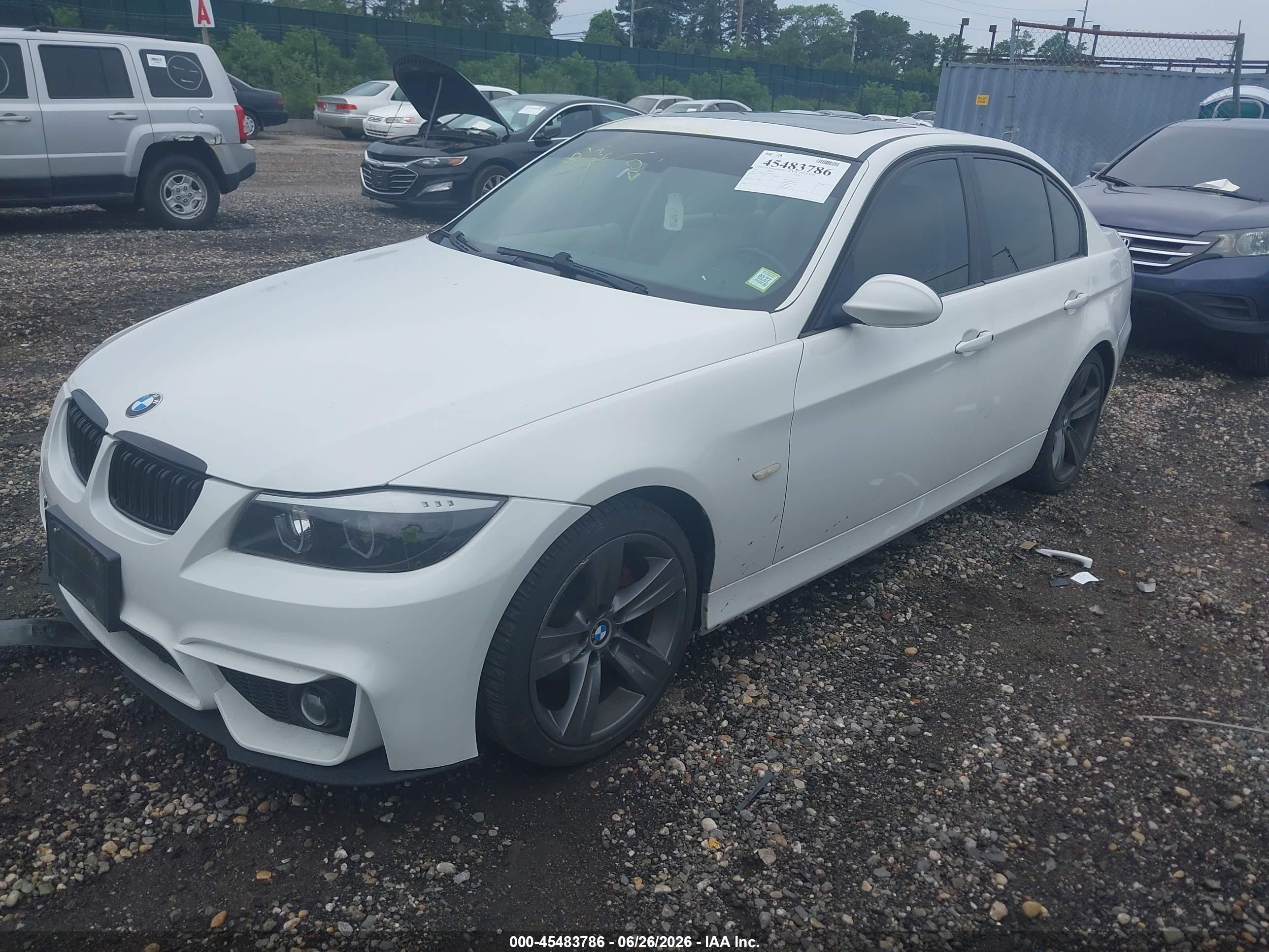 2007 Bmw 328xi Белый vin: WBAVC935X7KX61932