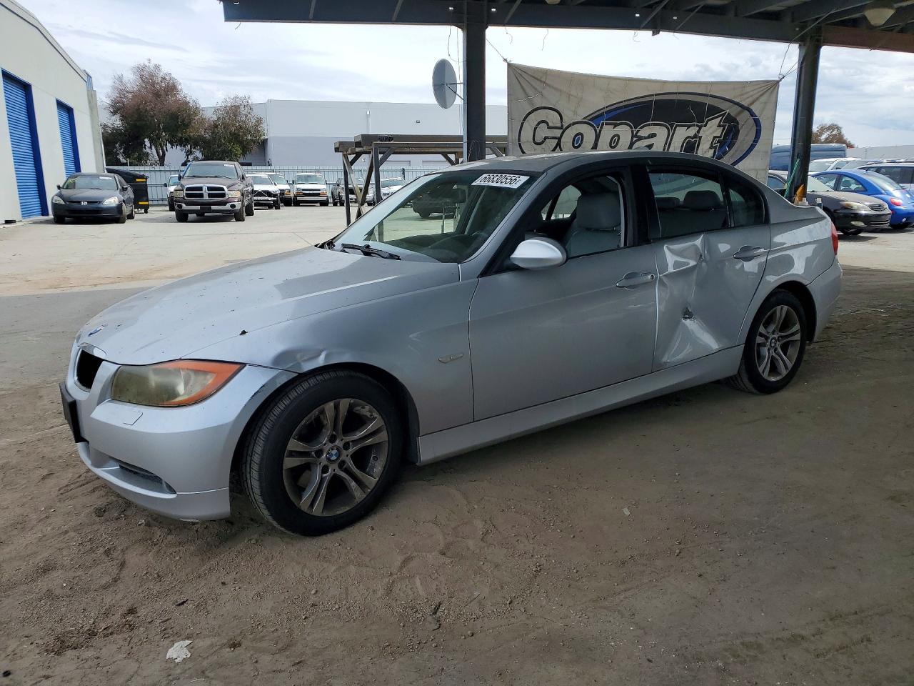 2008 Bmw 328 Xi Silver vin: WBAVC935X8K039037