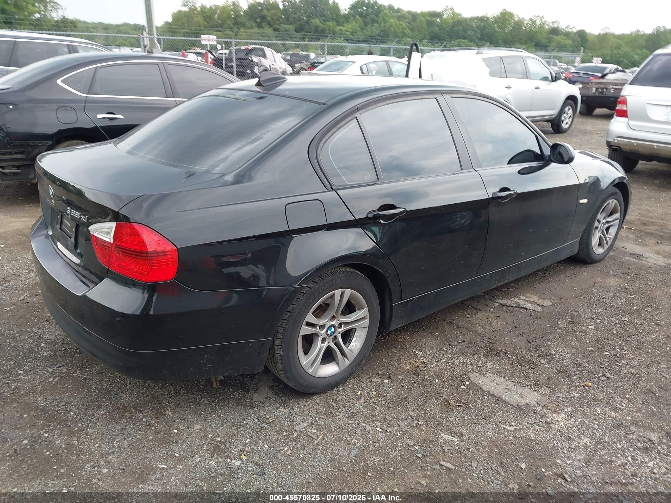 2008 Bmw 328xi   Black vin: WBAVC935X8K041645