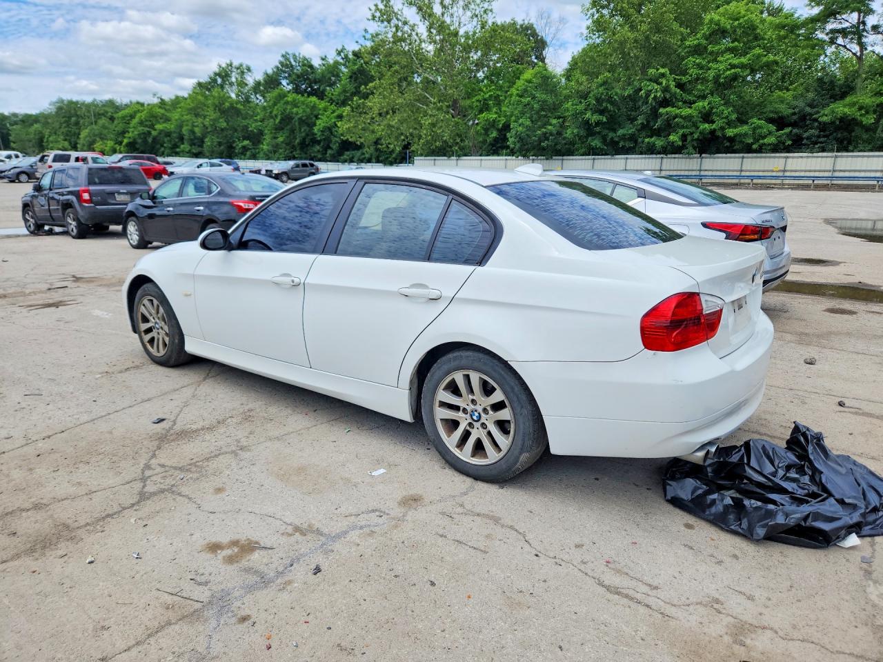 2006 Bmw 325 Xi White vin: WBAVD13516KV07166