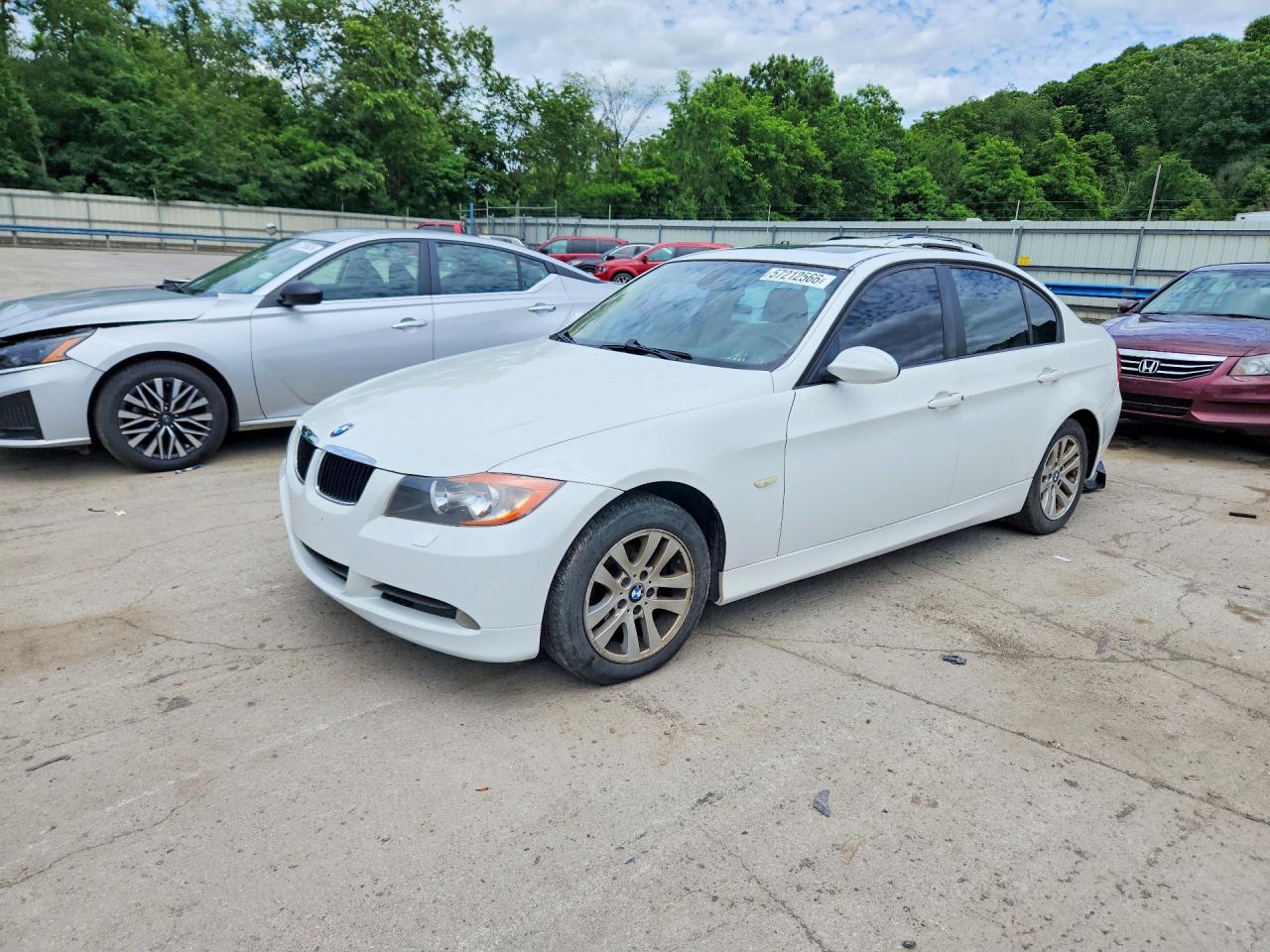 2006 Bmw 325 Xi White vin: WBAVD13516KV07166