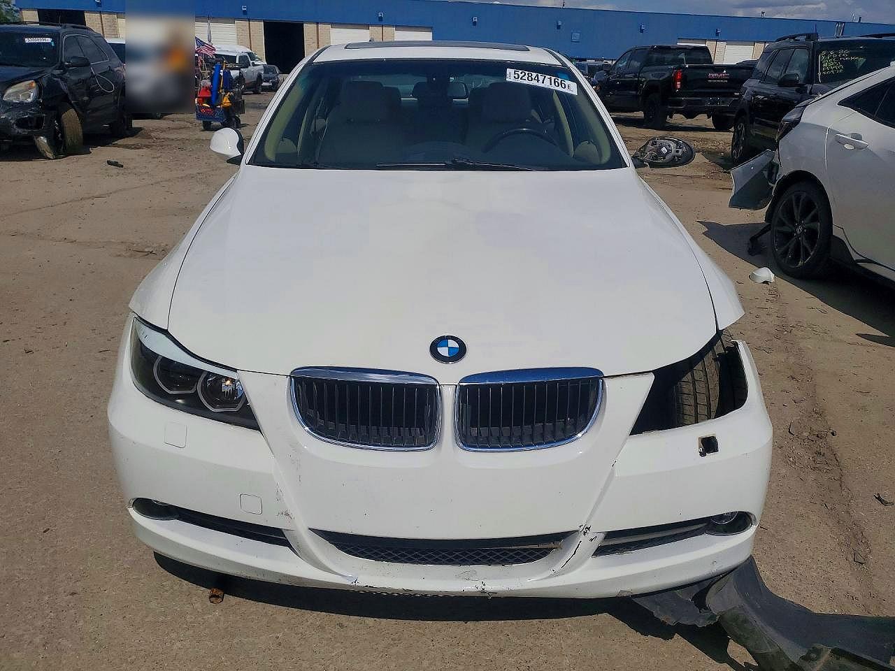 2006 Bmw 325 Xi White vin: WBAVD13516KV12268