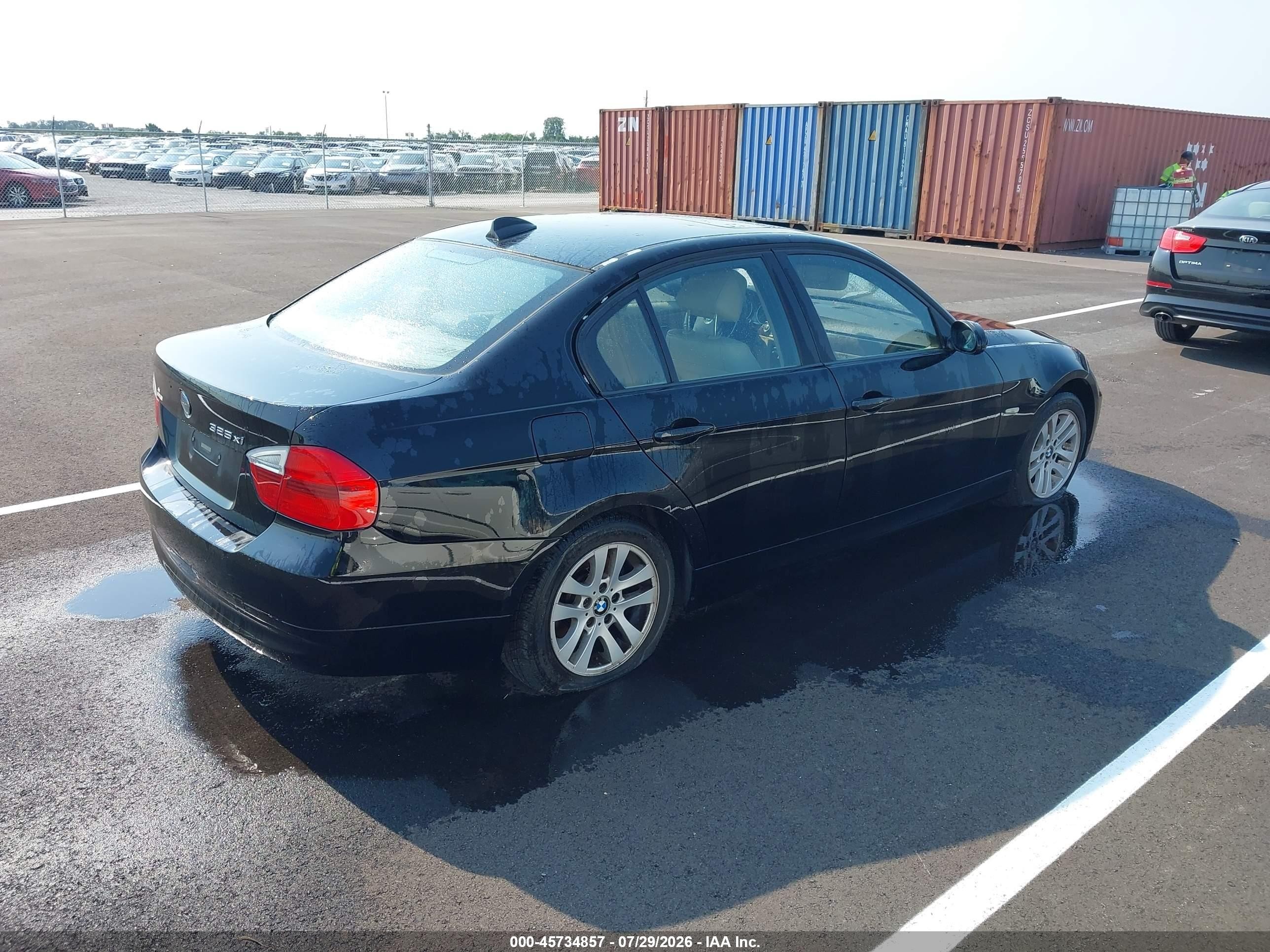 2006 Bmw 325xi   Черный vin: WBAVD13556KV10362