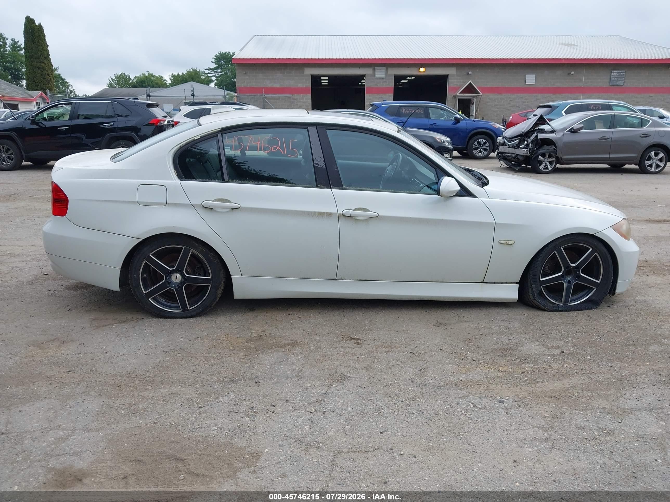 2006 Bmw 325xi   White vin: WBAVD13576KV05194