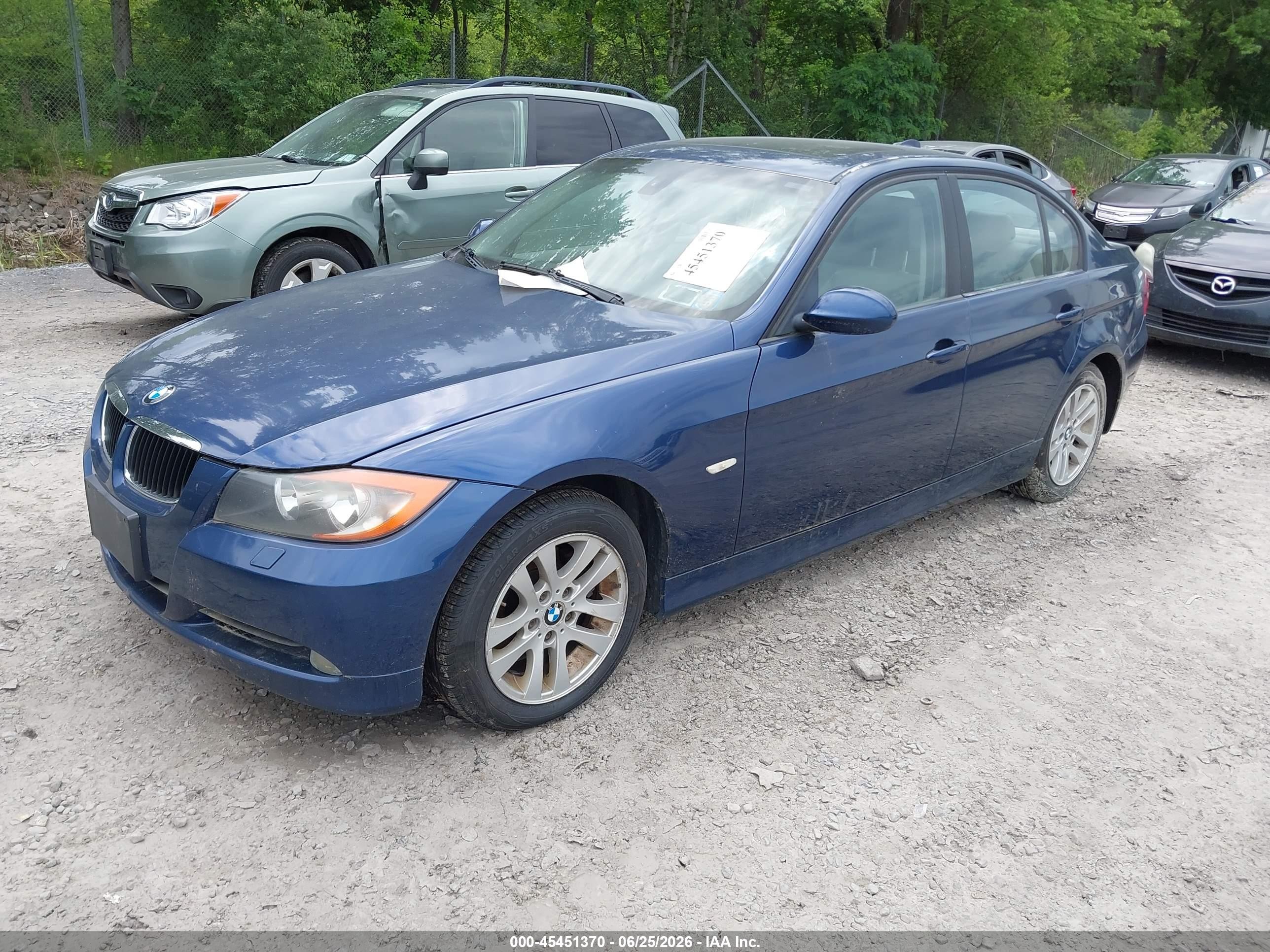 2006 Bmw 325xi   Dark Blue vin: WBAVD13576KV08323