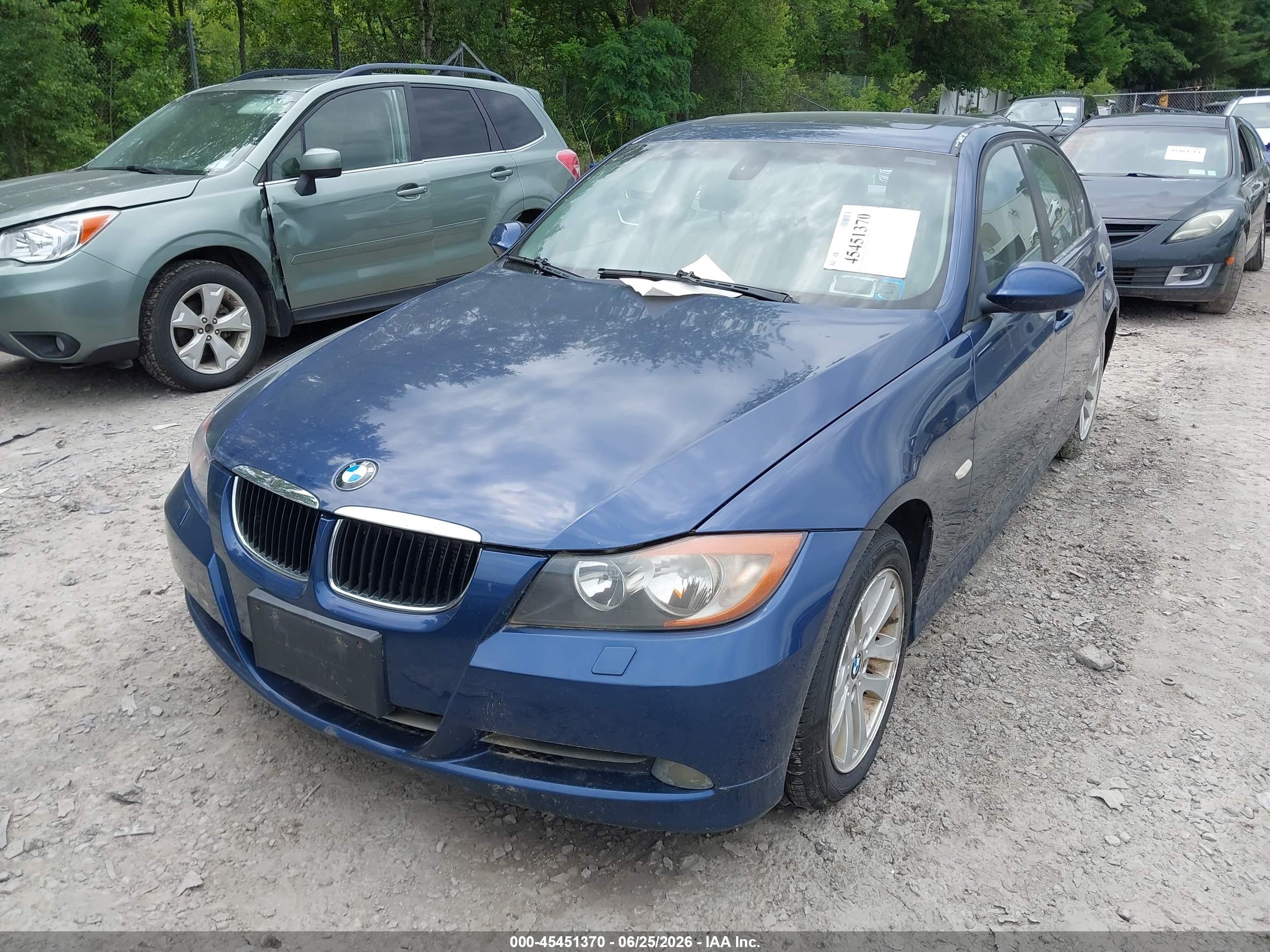 2006 Bmw 325xi   Dark Blue vin: WBAVD13576KV08323