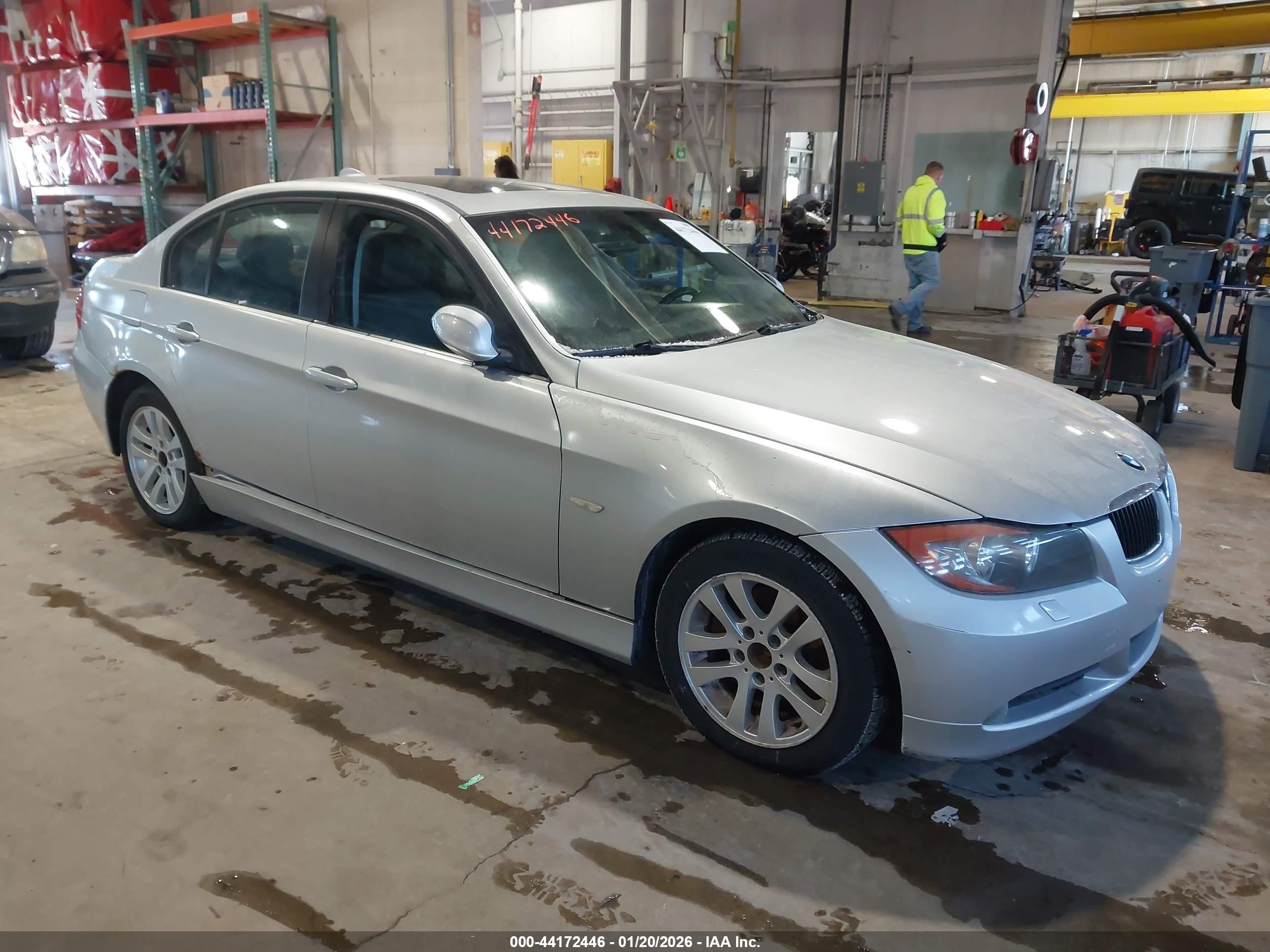 2006 Bmw 325xi Silver vin: WBAVD135X6KV08901