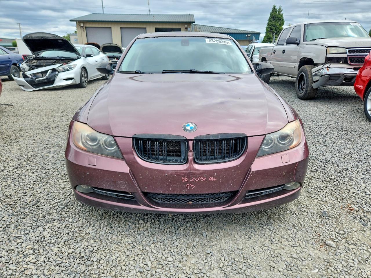 2006 Bmw 330 Xi Maroon vin: WBAVD33526KV63418