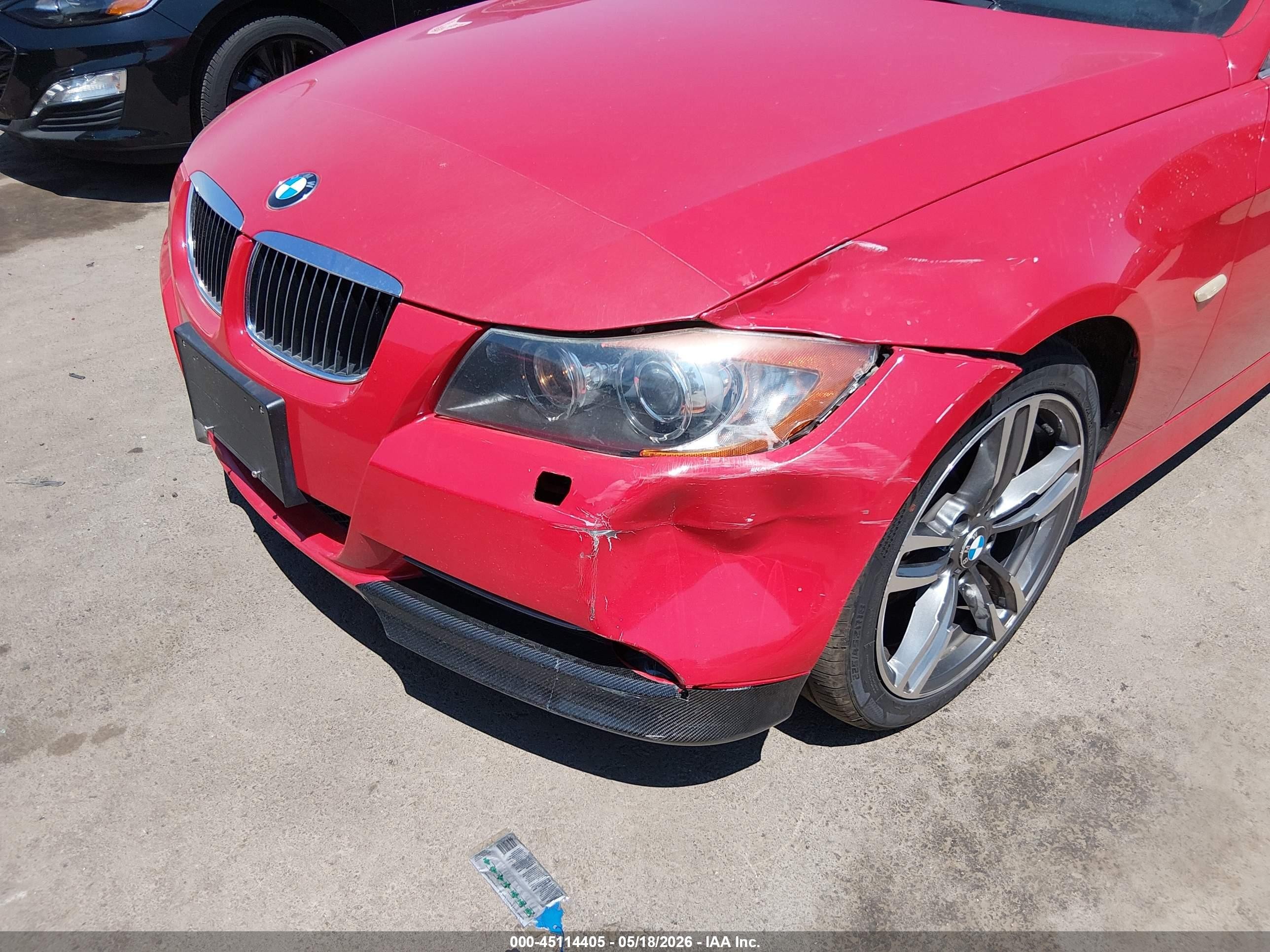 2006 Bmw 330xi   Red vin: WBAVD33556KL52195