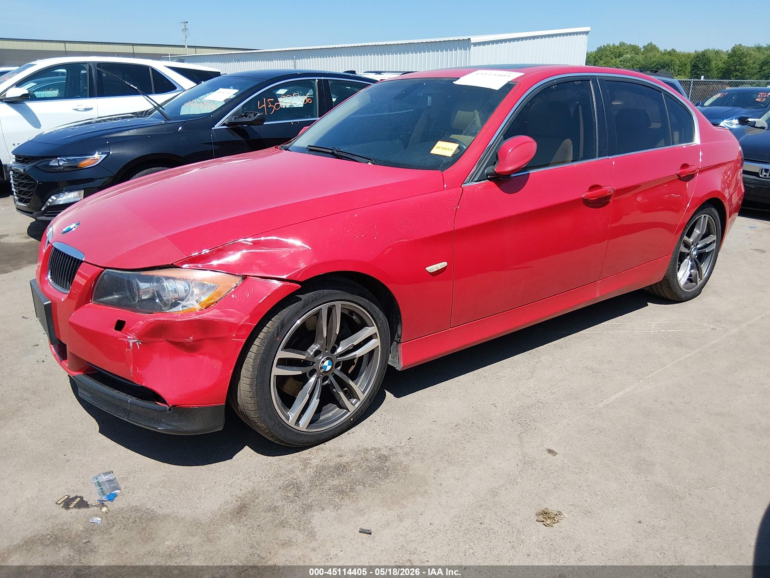 2006 Bmw 330xi   Red vin: WBAVD33556KL52195
