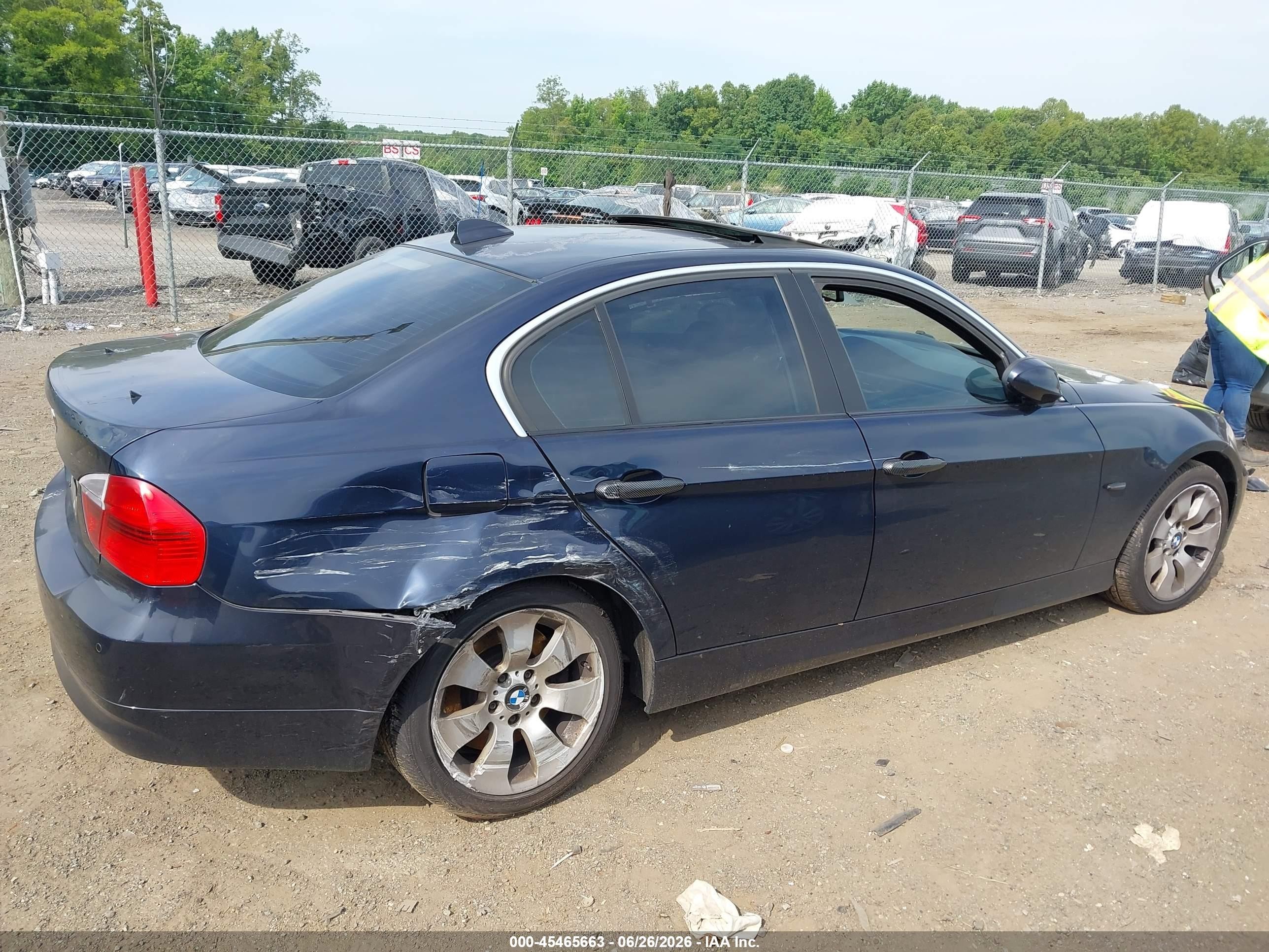 2006 Bmw 330xi Navy vin: WBAVD33576KV63110