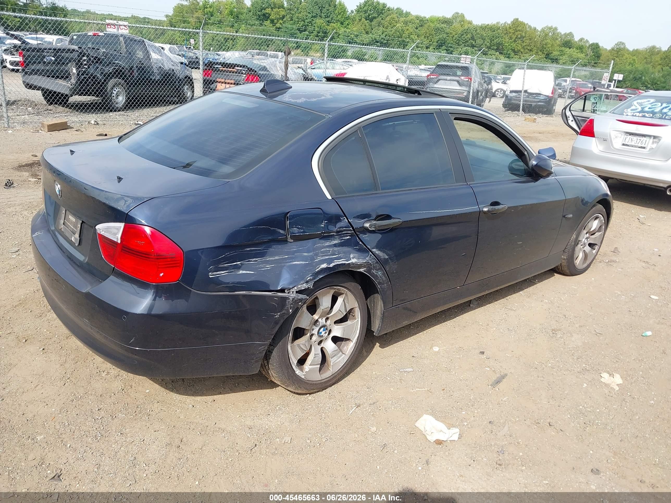 2006 Bmw 330xi Navy vin: WBAVD33576KV63110