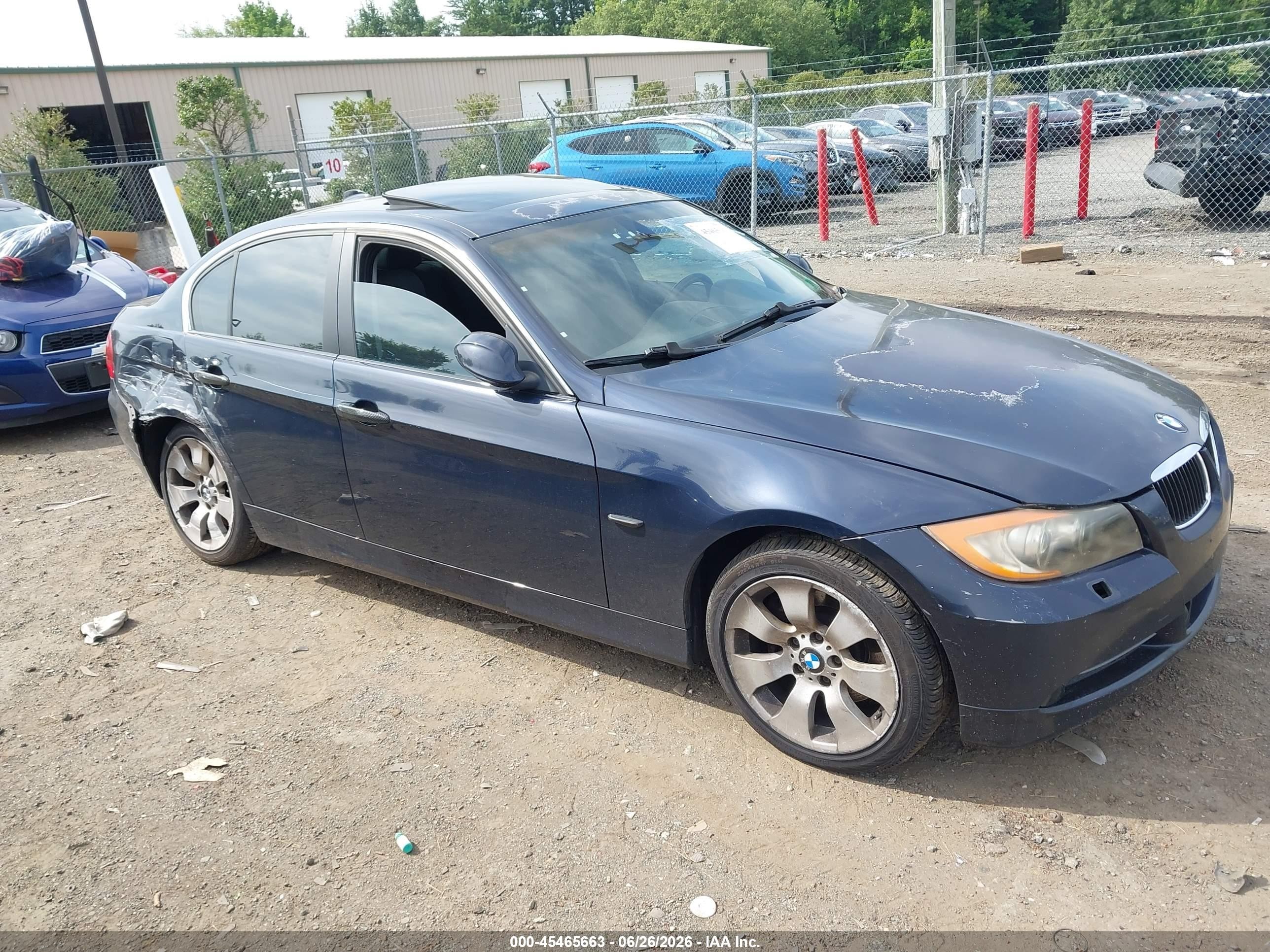 2006 Bmw 330xi Navy vin: WBAVD33576KV63110