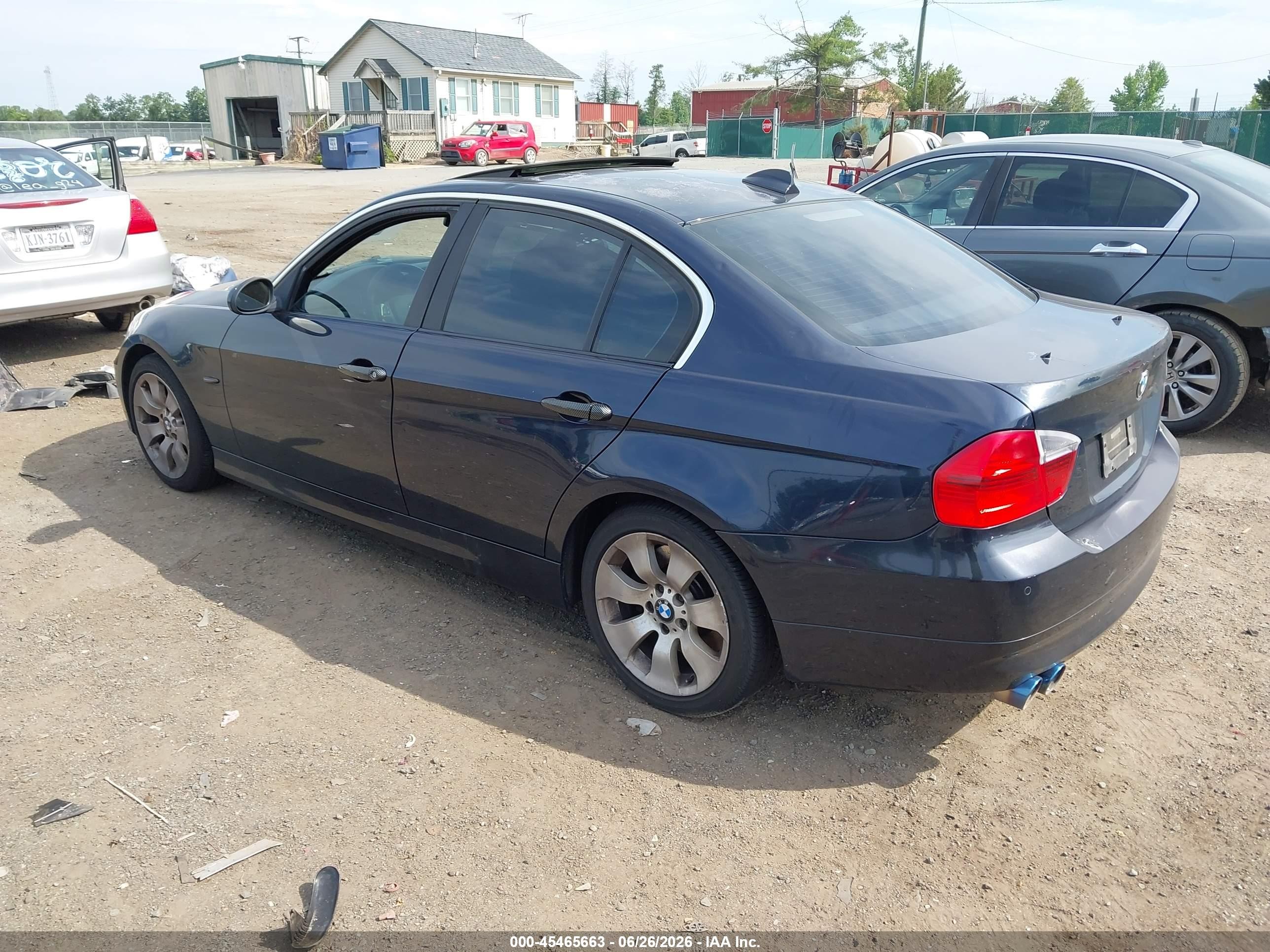 2006 Bmw 330xi Navy vin: WBAVD33576KV63110